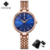 （A Decent035）WWOORLadies WatchQuartzWatches Set TopLuxury FemaleWristClock Relogio Feminino