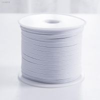 ✒۩ 3/4/5/6/8/10/12mm 5yards White Hight Elastic Bands Spool Sewing Band Flat Elastic Cord Diy Handmade Accessories