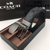 asfvfdbdbdsv เข็มขัดผู้ชาย เข็มขัดแฟชั่นผช ลายcoach ใช้ได้สองด้าน9339