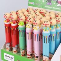 Cute 10 color pen ปากกา ปากกาหลาย 10 สีในแท่งเดียว ปากกาลายการ์ตูน ปากกาสี (อันปังแมน)