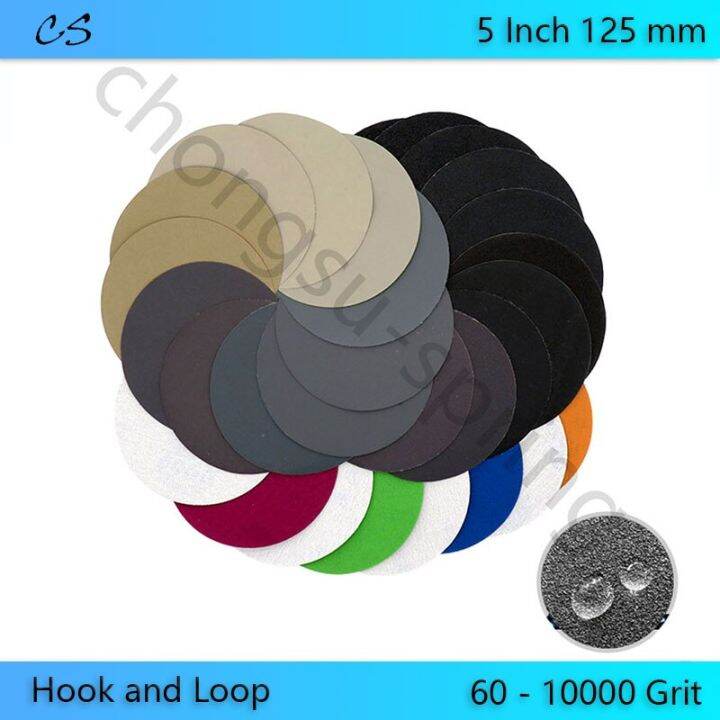 5-inch-125mm-sandpaper-discs-grit-60-to-10000-hook-and-loop-abrasive-silicon-carbide-sanding-paper-wet-dry-power-tool-accessory-cleaning-tools