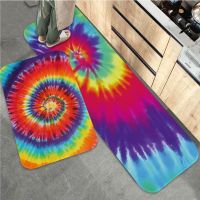 Happy Hippie Psychedelic Art Peace Hallway Bathroom Mat Washable Non-Slip Living Room Sofa Chairs Area Mat Kitchen Toilet Rug