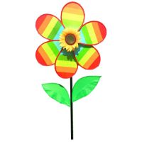 ✅【100% Ready Stock】Sunflower Windmill Rainbow Wind Spinner Pinwheel Home Garden Yard Decoration Children Kids Toy Gift