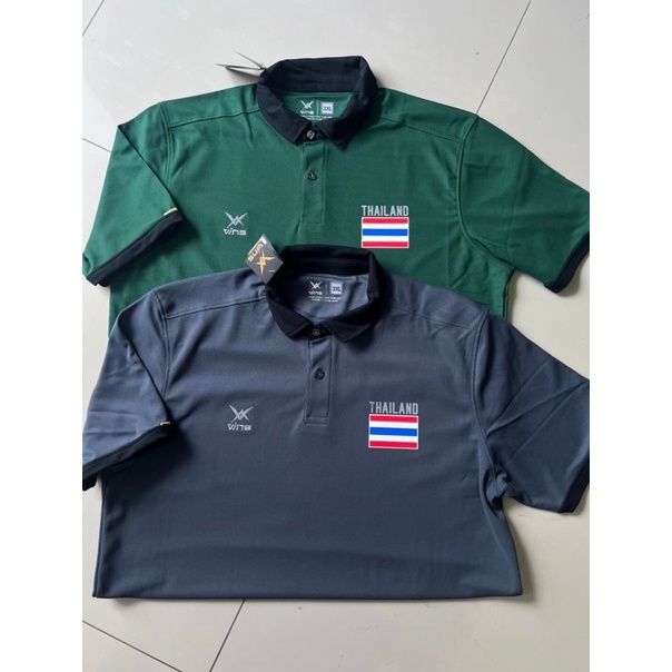 เสื้อโปโลvinsรุ่นใหม่-ปัก-โลโก้-กรมพลศึกษา