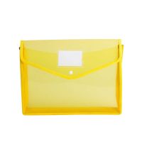 ۩ B5 Thick Plastic Envelopes Clear File Folders Snap Closure Bag School