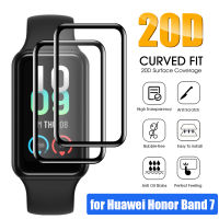 1/3ชิ้นสำหรับ Huawei Honor Band 7ฟิล์มป้องกันหน้าจอเต็มพื้นที่ HD แผ่นป้องกันหน้าจออุปกรณ์เสริมสำหรับนาฬิกาอัจฉริยะ