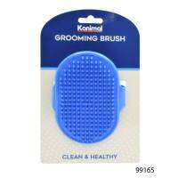 Kanimal Shower Brush แปรงอาบน้ำซิลิโคน แปรงนวดขน ใช้ผ่อนคลาย สำหรับสุนัขและแมว ขนาด 26x12 ซม.จำนวน 1 ชิ้น
