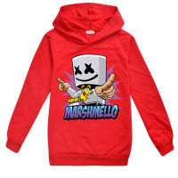 Marshmello เสื้อสเวตเตอร์มีฮู้ดแขนยาวสำหรับเด็กผู้ชาย,เสื้อกันหนาวแฟชั่นมีฮู้ดแขนยาวเสื้อผ้าเด็กปี H928เสื้อกีฬาแบบสวมหัว