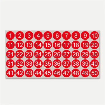 Shop Mini Number Sticker Label with great discounts and prices