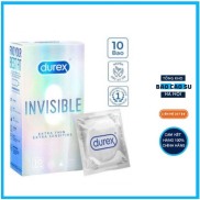 CHE TÊN SP  Bao cao su Durex Invisible siêu mỏng chân thật  10 cái hộp