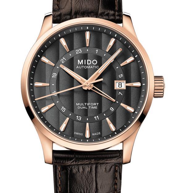 mido-multifort-gmt-dual-time-automatic-mens-watch-รุ่น-m038-429-36-061-00-black-rosegold