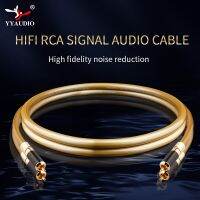 YYAUDIO 2 RCA ถึง2สายเคเบิลเชื่อมต่อ RCA สายออดิโอสัญญาณ Rca ไฮไฟ5C สำหรับโทรศัพท์มือถือคอมพิวเตอร์กล่องทีวี DAC