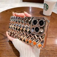 APEC เคส3D อิเล็คโทรเพลทสำหรับ Apple iPhone 15 Pro Max 13 14 Pro Max 14pro 13pro 14Plus 15 13 Pro Max 12เคสไอโฟนฝาครอบด้านหลังกันกระแทก