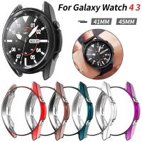 สาย เคส Cover for Samsung Galaxy Watch 4 Classic 3 Case 45mm 41mm 42mm 46mm 40mm 44mm Watch4 Bumper Soft TPU Shell