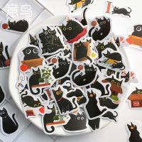 【CW】▨ↂ  46Pcs Stickers Cats Kittens Scrapbook Stickers for Albums Diary Decoration Cartoon Kawaii School Office Stationery