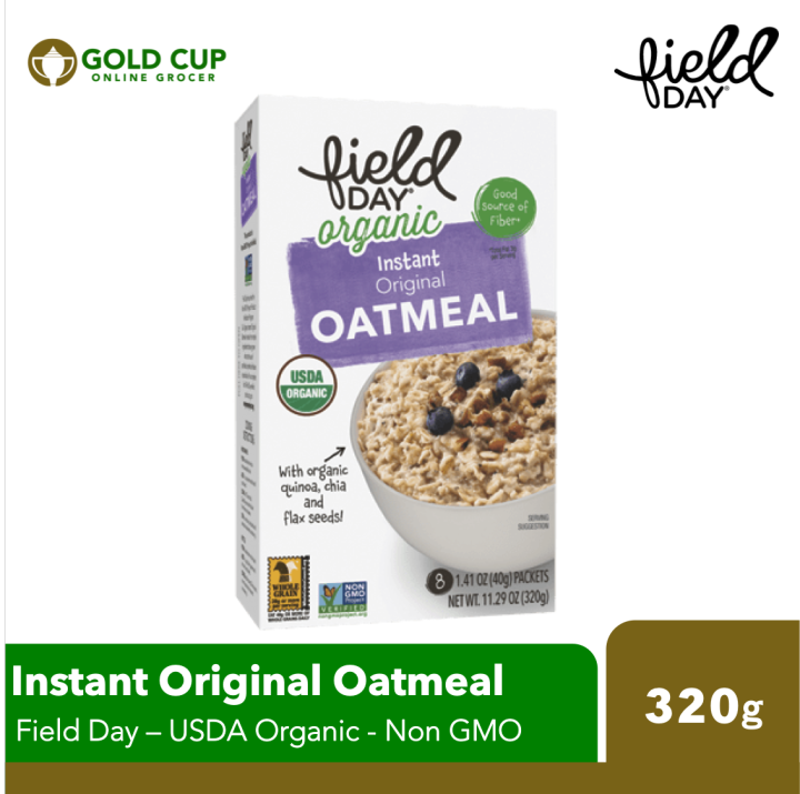 Field Day Organic Instant Original Oatmeal 320g Lazada PH