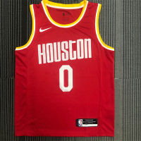 Ready Stock High Quality NBA͛ High-Quality Rockets Retro Red 0 Wei Shao 1 Mcgrady 3 Paul 13 Harden Jersey Basketball Suit