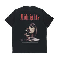 【แฟชั่นแขนสั้นผ้าฝ้าย】 HITAM Midnights Taylor Swift T shirt Black | Yellbruh Merchandise