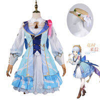 Genshin impact finalo Fontaine springbloom missive Lolita Dress quisato that ชุดคอสเพลย์ชุดที่นี่ Skin เครื่องแต่งกาย