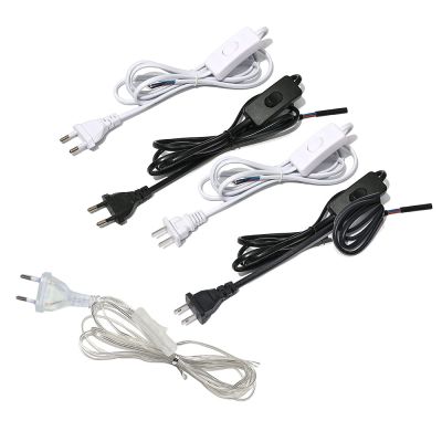 1.8M LED Switch Light Wire For Desk Lamp EU Plug 220V Wire