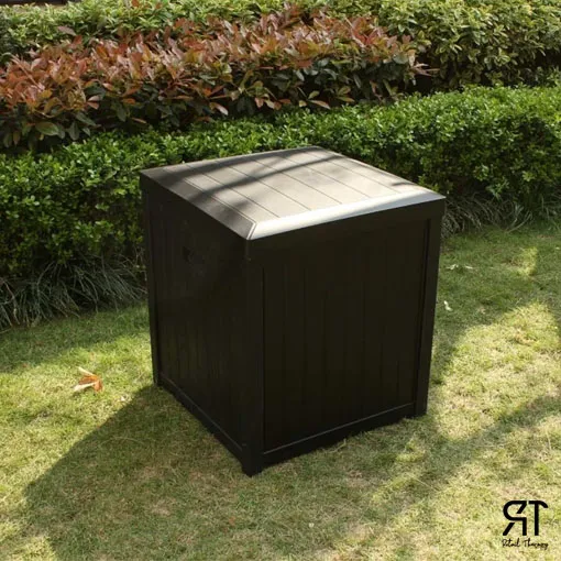 Outdoor Plastic Polypropylene Storage Box Toys Storage Outdoor Ottoman
