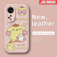 เคส JIUMOO สำหรับ OPPO Reno 8T 5G A1 Pro 5G น่ารักลาย Cinnamoroll เคสใส่โทรศัพท์หนังดีไซน์ใหม่ซิลิโคนนิ่มเคสมือถือกันกระแทกป้องกันการตกพร้อมเคสป้องกันกล้องคลุมทั้งหมดเลนส์