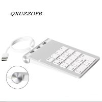 Number Pad Wired keyboard 18keys USB 2.0 multifunction numeric keyboard HUB financial accounting cash register computer keypad