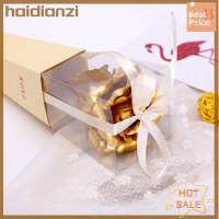 Haidianzi ดอกไม้จุ่มสีทองก้านดอกกุหลาบสีทอง24K วันวาเลนไทน์ของขวัญของคนรัก