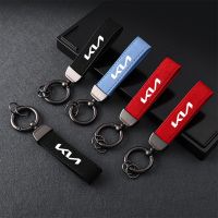 shangdjh Luxurious Fur Metal Car Styling Keychain Badge Auto Accessories Man Business Gift Keyring For KIA K3 K5 Sorento Sportage Rio