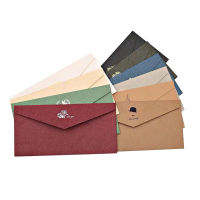 10pcslot Vintage Gold Envelopes for Invitations Kraft Paper Gift Card Window Envelope Wedding Letter Set Mailer Stationery