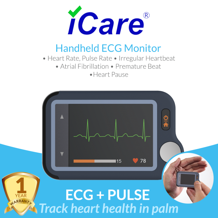 iCare® PB-20 Portable ECG Monitor (for iPhone & Android, Mac & Windows ...