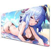 [HOT ZEXKLIOALQAQ 529] Genshin Impact Mouse Pad 400X450 Deskmat 900X400หน้าอกอะนิเมะเซ็กซี่ Xxl Gamer พรม Mousepad 30X60พับ Play Mat Kawaii