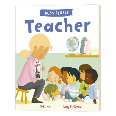Busy people series teachers English original picture books busy people teacher English childrens English books original books