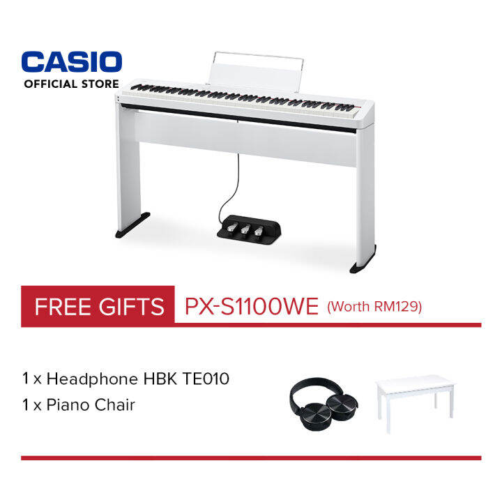 [PREORDER] CASIO Privia Digital Piano PXS1100WE White (Full Package