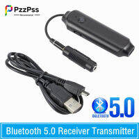 PzzPss Bluetooth Audio Adapter ไร้สาย2 In 1 Bluetooth 5.0ตัวรับเครื่องส่งสัญญาณ Dual Mode แบบพกพา Double 3.5Mm End Adapter