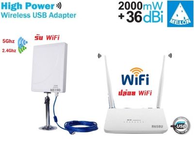 ชุดขยาย สัญญาณ WiFi ระยะไกล รับ Wifi แล้ว แชร์ Wifi ต่อผ่าน Router รองรับ การใช้งาน ผ่าน สาย LAN และ Wifi ได้พร้อมกัน 32 อุปกรณ์ เสมือน มี Router ส่วนตัว