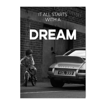 Kid Saw A Car Posters Canvas Printed Painting Wall Art Home Decoration Inspirational Word Picture For Living Room Office