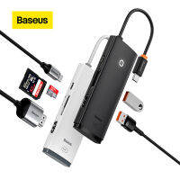 Baseus Usb ฮับ C ประเภท C อะแดปเตอร์กับ HDMI-รองรับหลายพอร์ต USB 3.0 6 In 1 Usb-C ขยายฮับสำหรับแล็ปท็อปแมคบุ๊กโปรแอร์ตัวแยก USB C