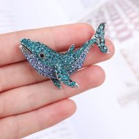 เข็มกลัดแฟชั่น Rhinestone Dolphin เข็มกลัดสัตว์ทะเลเครื่องประดับสำหรับเด็กของขวัญปีใหม่