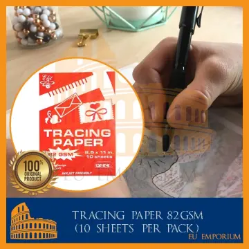 Tracing Paper - Veco - Short size 8.5x11 in 82 Gsm for Drafting, design,  hobby, craft, invitations