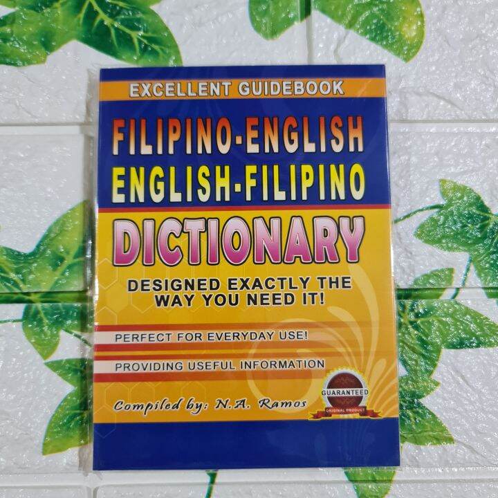 FILIPINO ENGLISH EnglishFilipino DICTIONARY ByN.A. Ramos Lazada PH