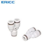 PLJLJ-10pcs High Quality P3 Way Port Py Shape 12mm 8mm 10mm 6mm 4mm Od Hose Tube Push Gas Plastic Pipe Connectors Quickfittings