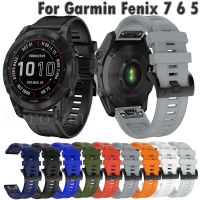 สายสายนาฬิกาซิลิโคน22มม. สำหรับ Garmin Fenix 7 6 6Pro Fenix 5 5 Plus Forerunner 945 935สายรัดข้อมือปล่อยเร็ว