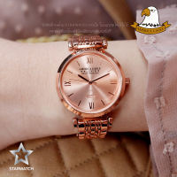 AMERICA EAGLE นาฬิกาข้อมือผู้หญิง สายสแตนเลส รุ่น AE110L - PINKGOLD/PINKGOLD