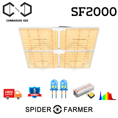 [ส่งฟรี] ไฟปลูกต้นไม้ Spider Farmer® SF4000 LED Grow Light With Dimmer Knob 450 watt