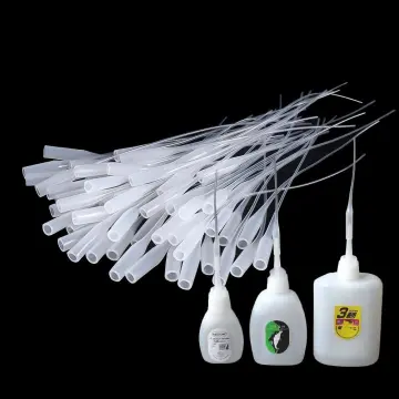 1pc Reuse White Plastic Bottle Squeeze Glue Applicator Paper Quilling  Needle Tip