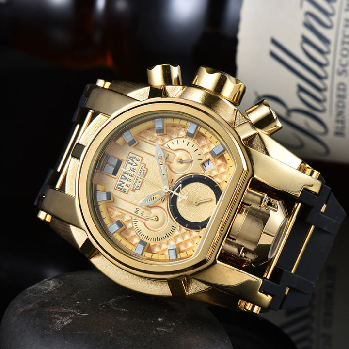 พรีเมี่ยม-invicta2022นาฬิกาสแตนเลสผู้ชายควอตซ์นาฬิกาถนนธุรกิจนาฬิกาข้อมือผู้ชายนาฬิกาที่มีคุณภาพสูง5รูปแบบ