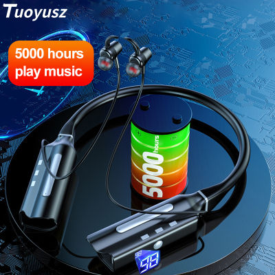 5000 hours Wireless Earphone Bluetooth Neckband Headphone IPX3 Waterproof Sport Headset Noise Cancelling MIC For Android
