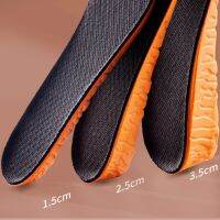 Summer Shoe Insoles for Men Casual Shock Absorption Breathable Invisible Height Increase Insole Anti Slip for Shoes Insert