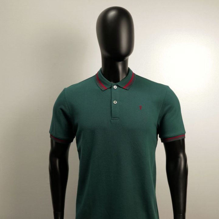 COLLEZIONE C2 Regular Fit 22MT1K112 T.GREEN Mens Pique Polo Shirt Wear ...